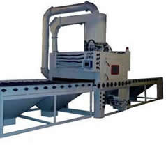 automatic roller conveyer sand blast machine 1825-21 